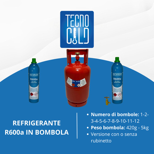 Bombola gas refrigerante - gas, r600a