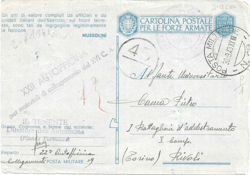 Posta militare - posta,