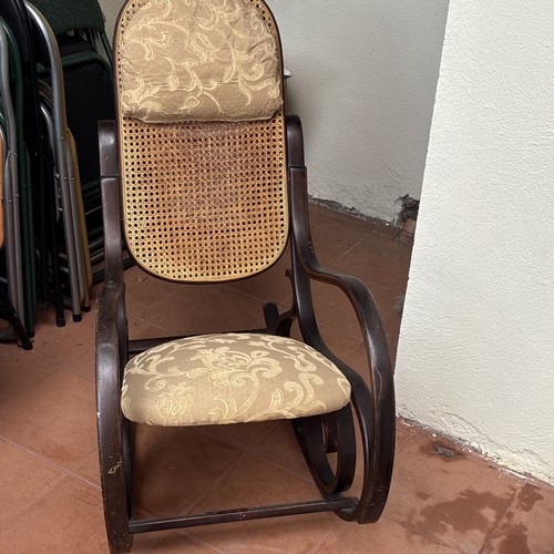 Sedia dondolo legno - a,