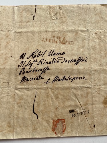 Lettera prefilatelica roma - prefilatelica,