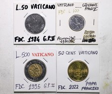 Città del Vaticano 4 bellissime monete 3 in lire e 1 in euro Alta Conservazione