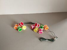 luci natalizie in plastica 10 tamburelli  anni '70