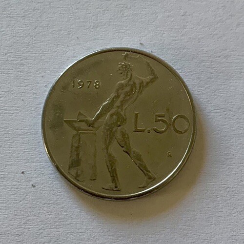 Moneta 50 lire - 🇮🇹, 1978
