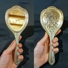 Antique Silver Toilet Mirror