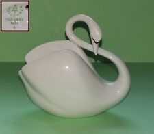 HOLLOHAZA - Piccolo cigno in porcellana bianca h =8 cm. Hungary Swan - OTTIMO