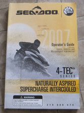 SEA DOO OPERATOR'S GUIDE 2007 219000474 4 TEC SERIES USO MANUTENZI ING RXT RXP