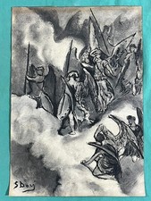 GUSTAVE DORÉ disegno e quadro