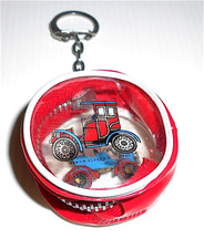 auto antiche - borsellino anni 80 kawaii in plastica con portachiavi