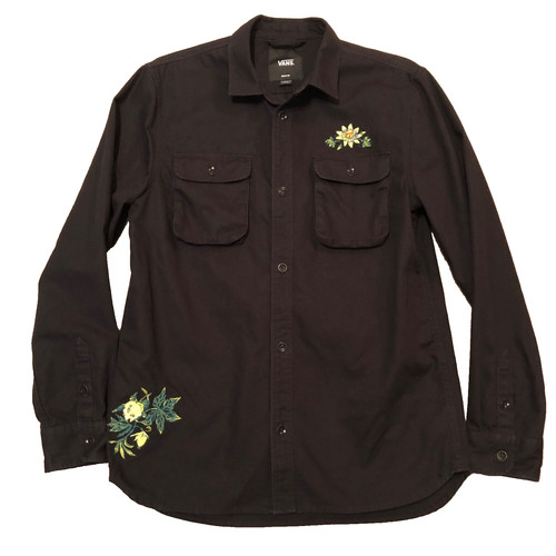 Vans camicia nera uomo - camicia, m