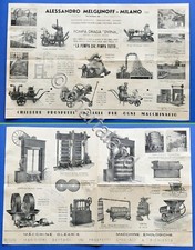 Catalogo Macchine Agricole, Enologiche, Olearie - A. Melgunoff - Milano - 1951