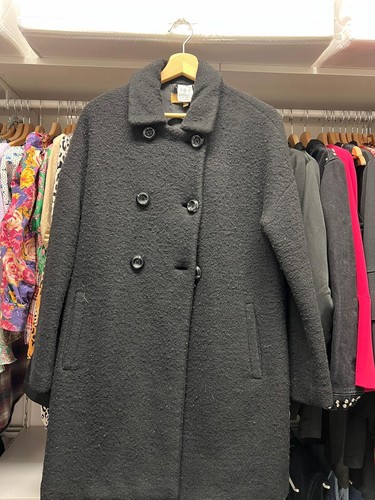 Cappotto nero donna combipel - nero,