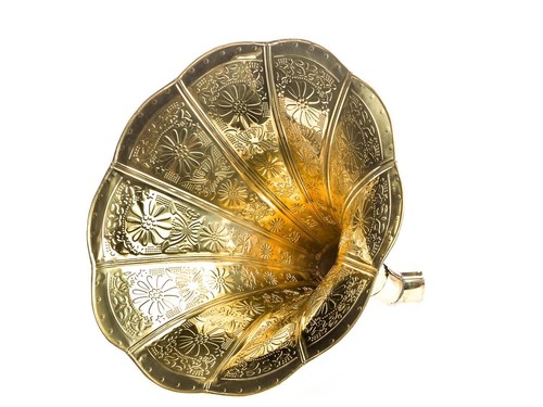 Horn grammofono tromba con