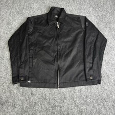 Giacca nera con colletto e zip