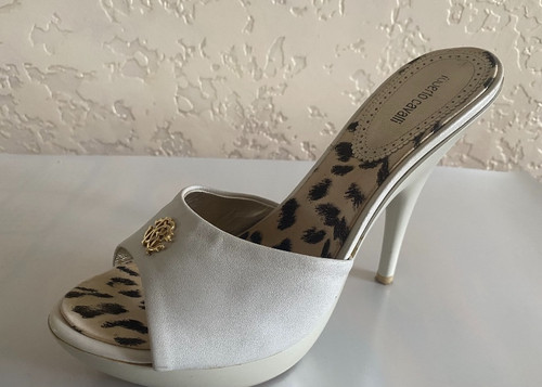 Roberto cavalli mules bianco - roberto,