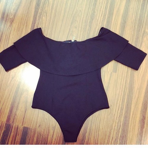 Body scollato donna nero - body,