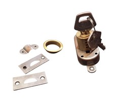 Serratura a Cilindro per Mobili a Stringa per Ante Armadio mm. 80x27 MERONI