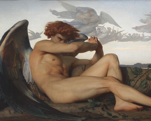 Quadro angelo caduto - l'angelo,