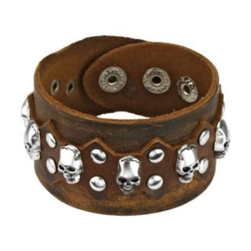 Bracciale pelle con multi - bracciale, in