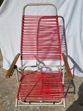 Poltrona sdraio vintage in