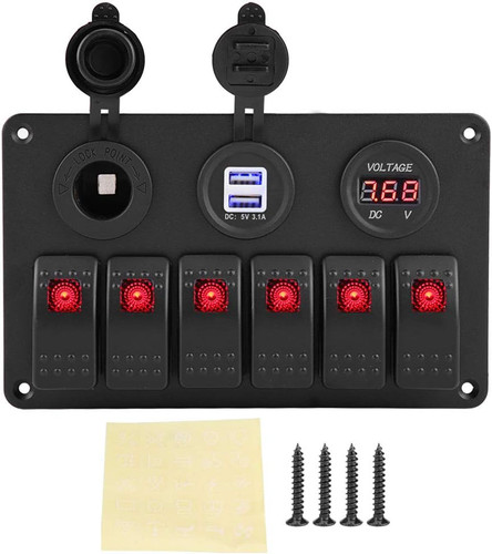 Pannello interruttori 12v - pannello,