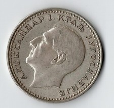 JUGOSLAVIA ALESSANDRO I , 50 DINARI 1932 Ag , KM .16;  Qspl 85,00+ 7,90 spese