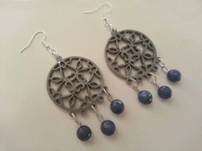 Orecchini pendenti base resina