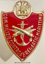 MVSN COMANDO MILIZIA CONTROAEREI E ARTIGLIERIA MARITTIMA SCUDETTO PER TRUPPA