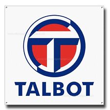 TALBOT INSEGNA METALLO 12" X 12" - AUTO TALBOT CLASSICHE, DECORAZIONE GARAGE, ARTE