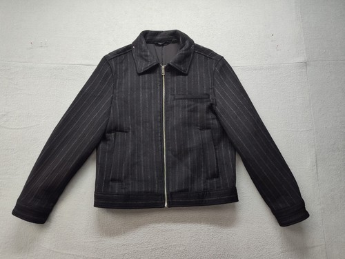 Giacca uomo zara nera righe - s,