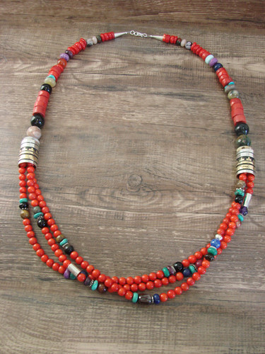 Collana con pietre - , preziose