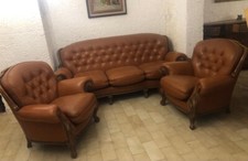 divano 3 posti e2poltrone vera pelle