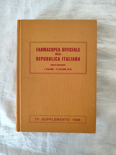 Farmacopea ufficiale della - farmacopea,