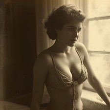 Dama donna modella vintage