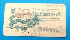 CARTOLINA E. PRETTO & C. - GENOVA - STABIL. CONSERVE ALIMENTARI