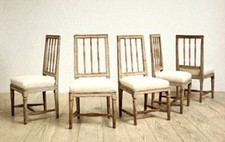 Set di 5 sedie gustaviane