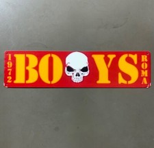 Targa in Metallo Boys 1972