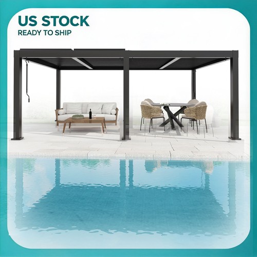 12x16ft all aluminum louvered - all-aluminum,