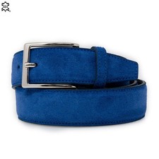 Cintura scamosciata blu