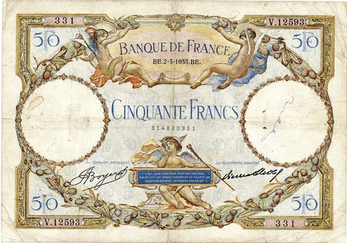 Banconota francia franchi - 50,