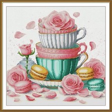 Kit punto croce contato rose