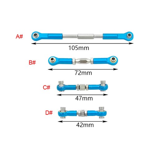 Link rod fine giunto - m3,