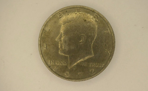 1972 kennedy half dollar - d,