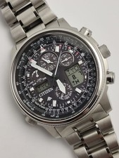 Orologio digitale Citizen ProMaster Sky Radio solare leggero titanio U680