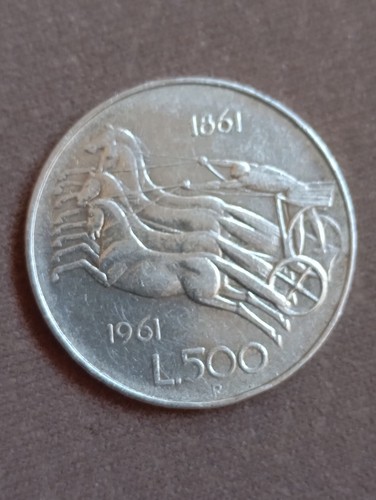 Moneta 500 lire - 500, bighe
