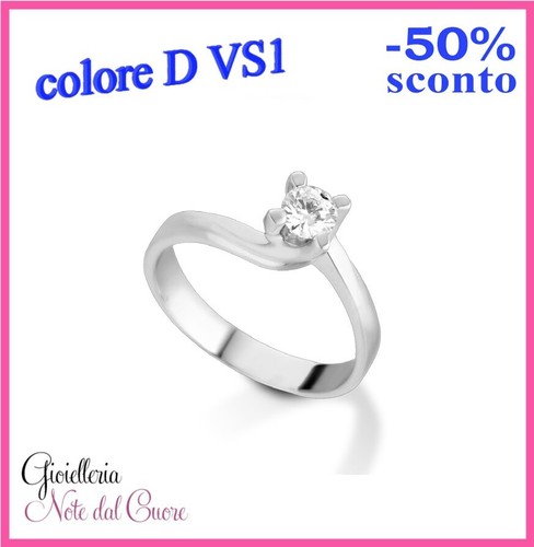 Anello solitario oro - anello,