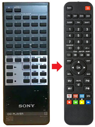 Telecomando adatto per - , sony