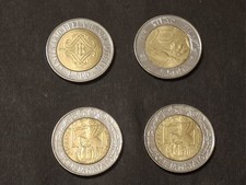 Lotto Di 4 Monete Da 500 Lire Polizia Di Stato - IFAD - Banca D'italia 