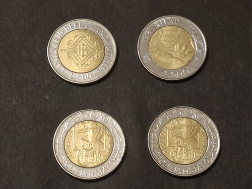 Lotto monete 500 lire - lotto, 4