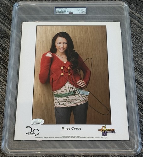 Autografo firmato miley cyrus - autografo,