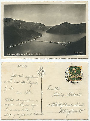 31940 lago lugano ponte - lago,